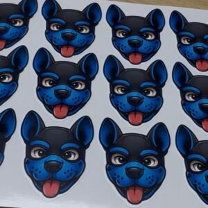 Planche de 12 stickers - Coloris au choix