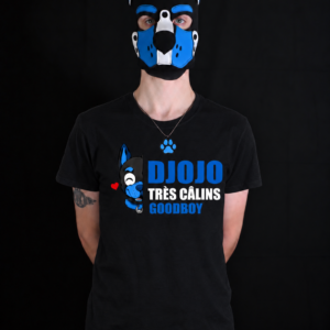 T-shirt noir PUPMOJI - 15 expressions et couleur au choix