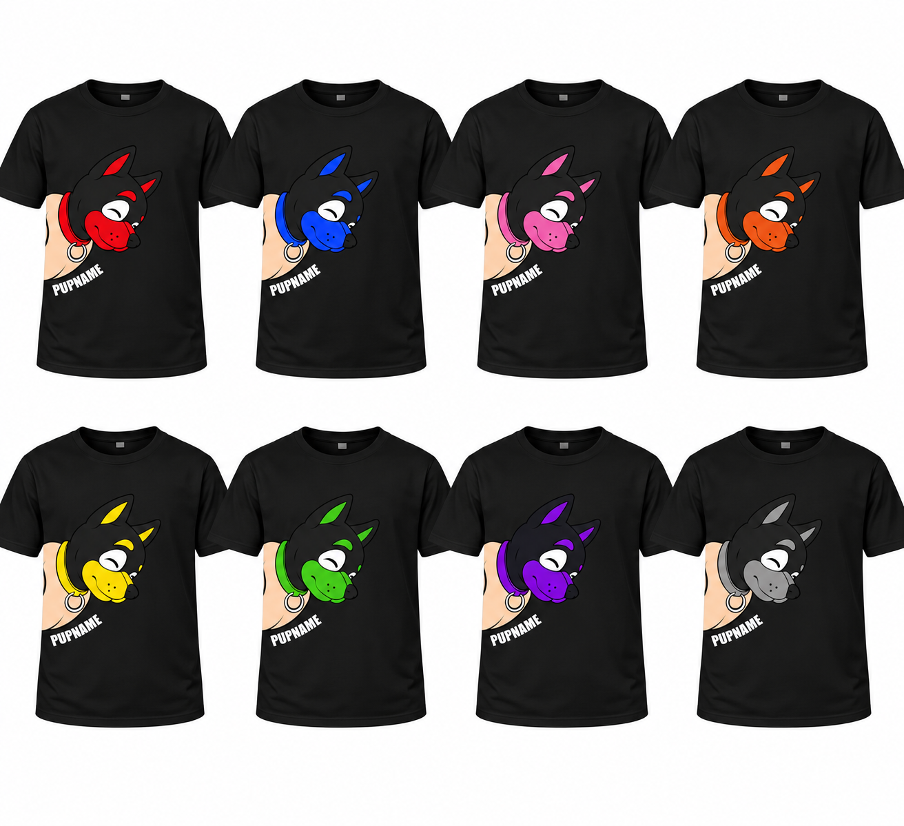 T-shirt noir DOM - couleur au choix