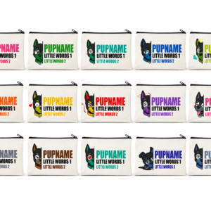 Trousse blanche PUPMOJI - 15 expressions et couleur au choix