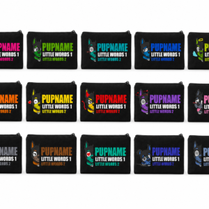 Trousse noir PUPMOJI - 15 expressions et couleur au choix