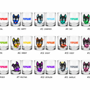 Verre whisky PUPMOJI - 15 expressions et couleur au choix