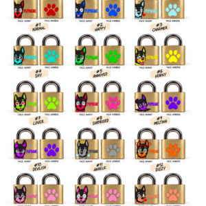 Cadenas 3cm PUPMOJI - 15 expressions et couleur au choix