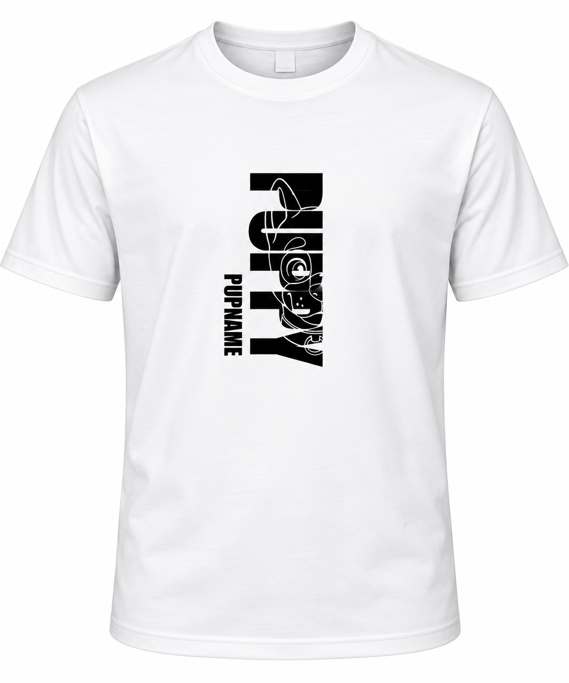 T-shirt blanc PUPPY - couleur au choix