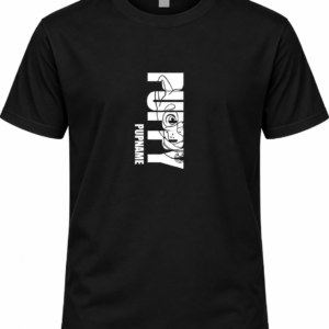 T-shirt noir PUPPY - couleur au choix