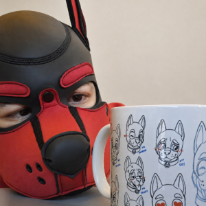 Mug Pupmoji Sketch - 15 expressions