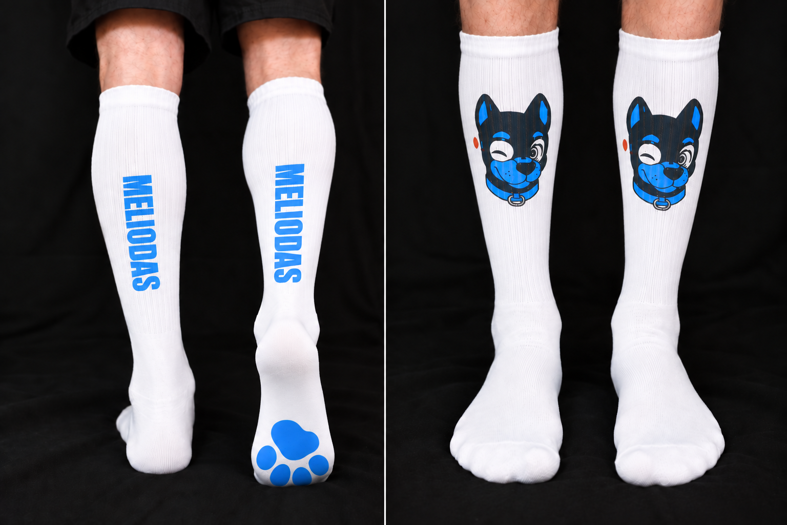 Chaussettes hautes PUPMOJI - 15 expressions et couleur au choix